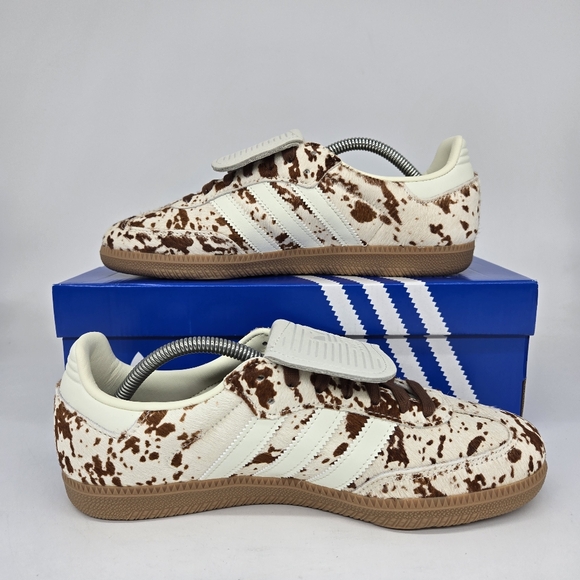adidas Samba LT Cow Print Brown White Women's Shoes Size 8.5 JS3931 New - Picture 4 of 8